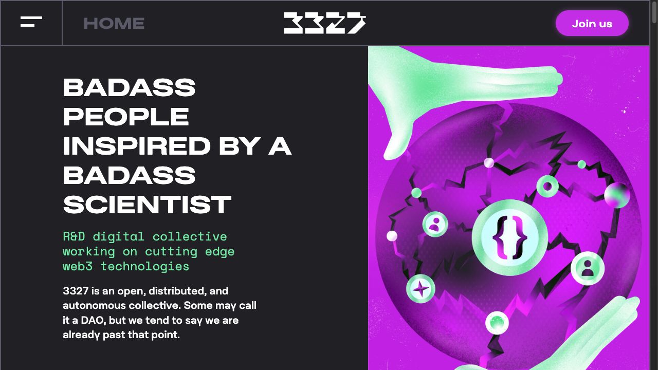 3327 Web3 collective homepage